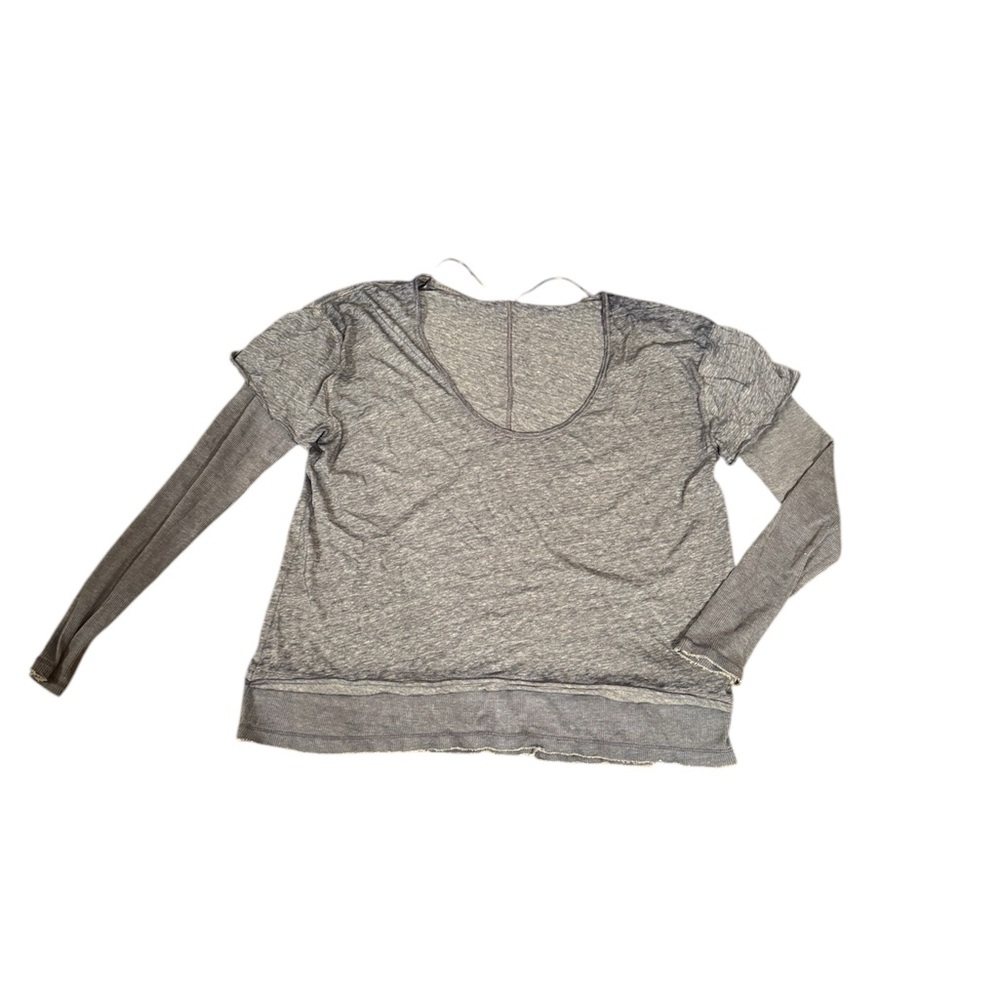Free people We the Free thermal top heather blue NWOT medium